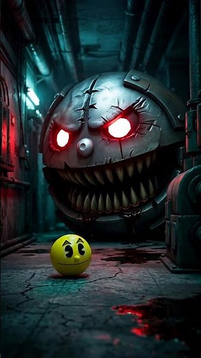 pacman vs monster Robot #animation #pacman #shorts