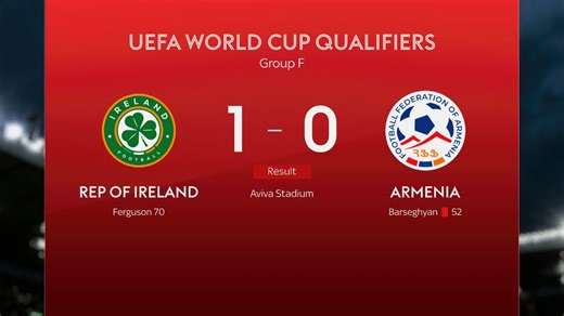 Evan Ferguson scored the only goal as Republic of Ireland moved up to third in group F with a 1-0 win over Armenia 🇮🇪 | Sky Sports Football