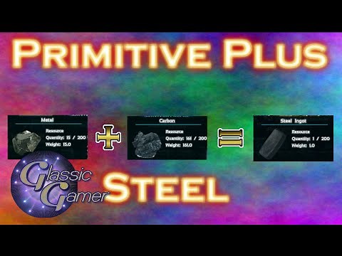HOW TO FIND CARBON AND MAKE STEEL! | ARK PRIMITIVE PLUS!