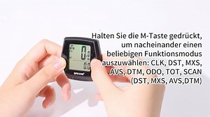 Fahrradcomputer Kabellos,21 Funktionen IP54 Wasserdicht mit hintergrundbeleuchtetem Display,Automatischer Start/Stopp & Automatischer Speicher Fahrradtacho,HD-Tacho Fahrrad mit Bildschirm