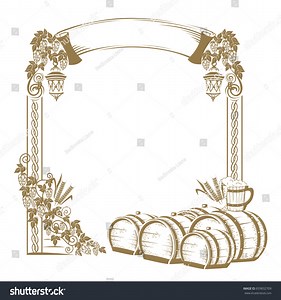 Vintage Beer Frame Vector Illustration Retro Stock Vector (Royalty Free) 659832709 | Shutterstock