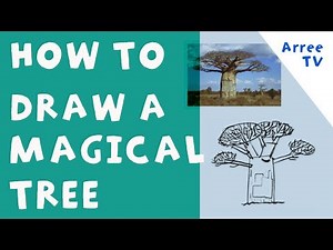 How to Draw a Magical Tree - Step by Step Drawing for Kids