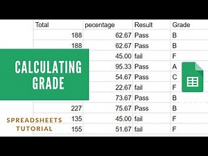 Grade Calculation | Spreadsheet Tutorial | Creating mark sheet part II | IF Statement