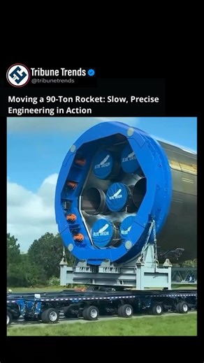 3.9K views | Moving a 90-ton rocket is more than transportation —...