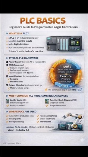 PLC Basic #plc #ladderlogic #plcprogramming #industrialautomation