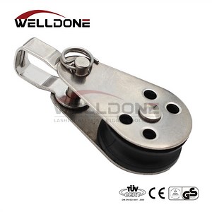[Hot Item] Small Stainless Steel Single Block Nylon Sheave Pulley