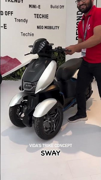 Hero Vida's Trike-based concept called Sway at Hero World 2024! #PowerDrift #PDArmy #Shorts