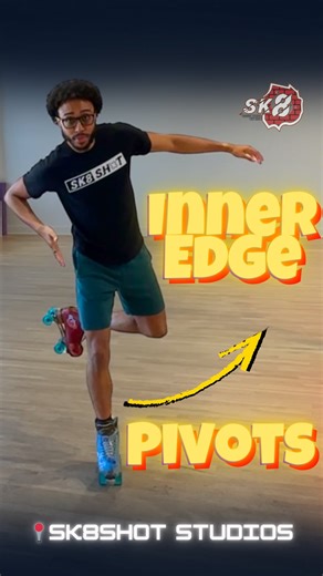 3.7K views · 1.3K reactions | When i’m teaching someone how to pivot for the first time, I usually start with an inside pivot. I think outside pivots are harder because you have to bring your off leg and body all the way around your center. So if you have been having a hard time doing one just try the other. You may find out you’re more comfortable with one more than the other. | SK8 SHOT Studios | Facebook