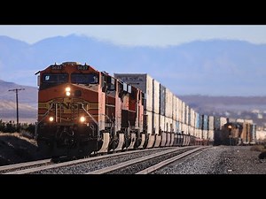 【ド迫力】アメリカ カリフォルニア州 貨物列車 BNSF California USA