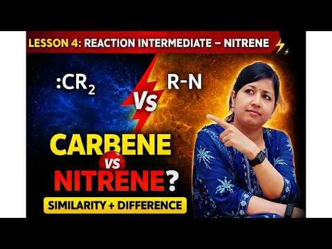 Nitrene vs Carbene Explained | Reaction Intermediate Lesson 4 | CSIR NET Chemistry