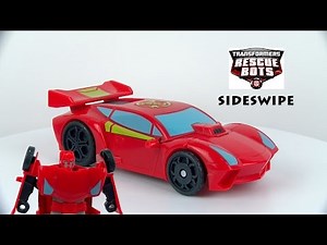 New 2016 Transformers Rescue Bots Sideswipe Race Car Playskool Heroes 4K: