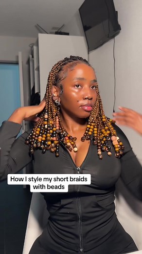 Styling Short Braids with Beads Tutorial