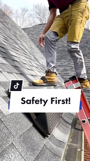 How we stay safe on roofs w/ @johntheroofpro #AEMembersAlways #OscarsAtHome #DeserveADrPepperDuet #SmoothLikeNitroPepsi #SeeHerGreatness #fyp #fypシ #roofersoftiktok #homeowner #safety #safetyfirst