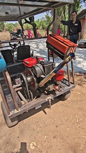 Kubota Start machine with remote control.