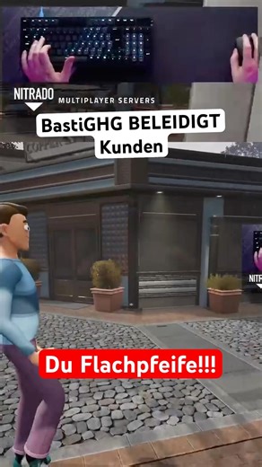 BastiGHG BELEIDIGT #bastighg #gaming #papaplatte #lustig