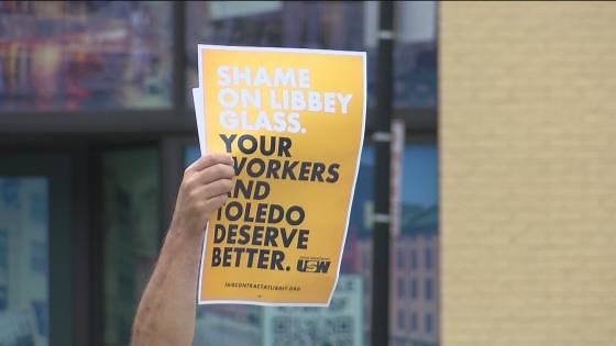 Libbey Glass workers rally as strike continues