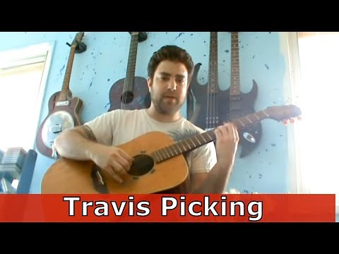 Guitar Tutorial: Travis Picking / Ragtime Picking - Fingerstyle Lesson