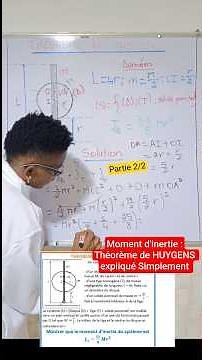 Huygens' Theorem: Determining the Moment of Inertia #education #huygens #physicschemistry