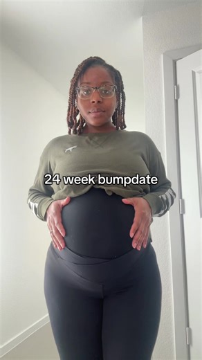 Big and Round Baby Bump Update at 24 Weeks