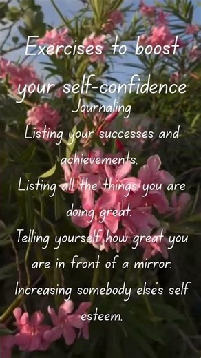 Exercises to boost your self-confidence