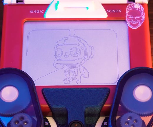 Building an Etch-a-Sketch Robot That Draws What It Sees