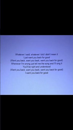 Take That - Back For Good