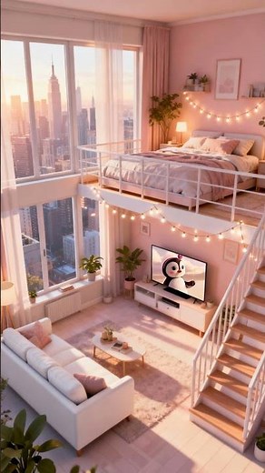 Soft Morning Loft | Cozy Pastel Apartment with Warm Sunlight ☀️🌸