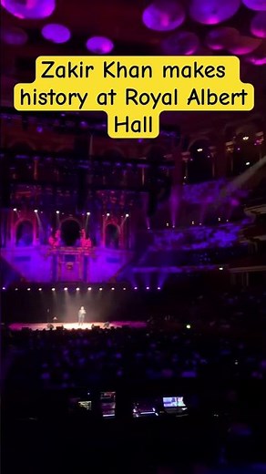 Zakir Khan makes history at Royal Albert Hall 🇮🇳 The first Indian comedian to perform #SakhtLaunda