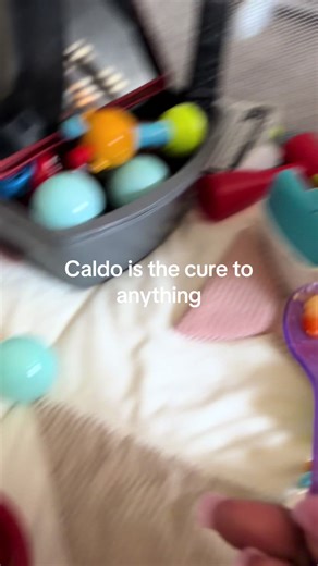 When we get sick, Caldo n Vicks saves the day #boymom