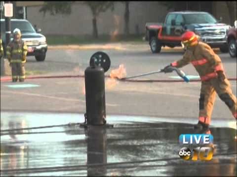 Firefighters learn techniques to extinguish propane fires