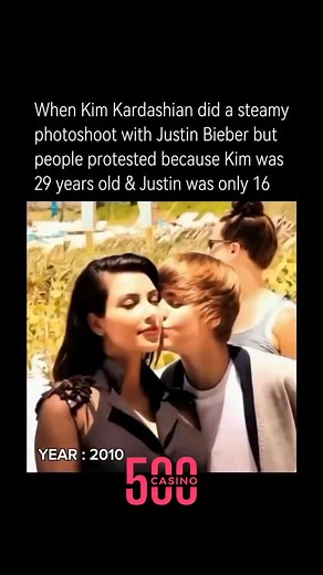 History Overdosed on Instagram: "The controversial photoshoot involving Kim Kardashian and Justin Bieber took place in 2010 for *W Magazine*. The shoot featured provocative and suggestive imagery, with Kardashian posing in a revealing outfit and Bieber photographed in intimate, sensual poses. The photos sparked backlash due to the perceived age difference, with Bieber being 16 at the time and Kardashian 29, which many found inappropriate. Critics questioned the nature of the shoot and the bounda