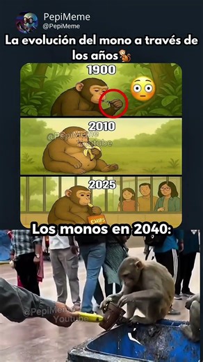LOS MONOS EN EL FUTURO 😭🐒