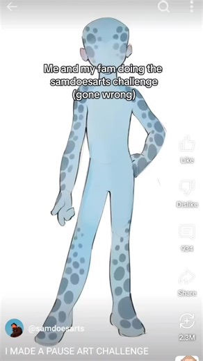 this was so dumb but we had fun #samdoesarts #artchallenge | Art Challenge