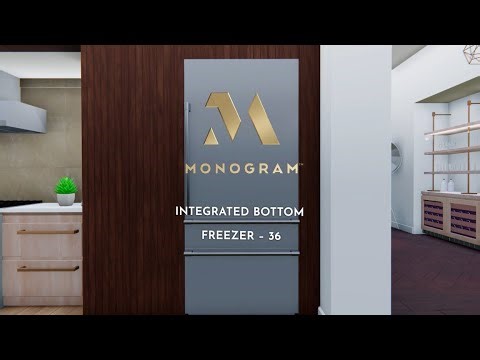 Monogram 36” integrated bottom freezer installation video ￼