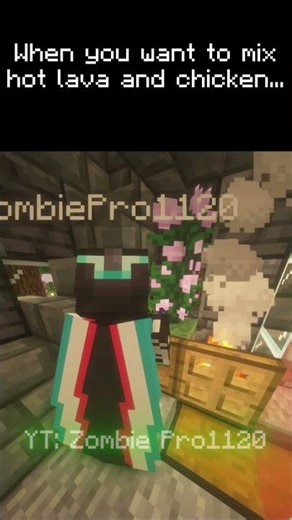 How I Built a LAVA CHICKEN HOUSE in Minecraft Hardcore!