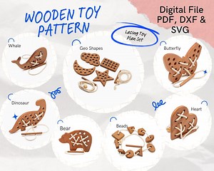 DIY Wooden Toy Plans, Wood Toy Patterns for CNC & Scroll Saw, Handmade Wooden Kids Toy, Woodworking Plans, Toy Making Templates Pdf,svg,dxf - Etsy