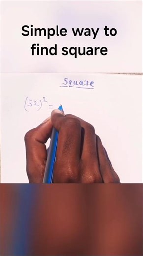 how to find square of any number nice trick to find square