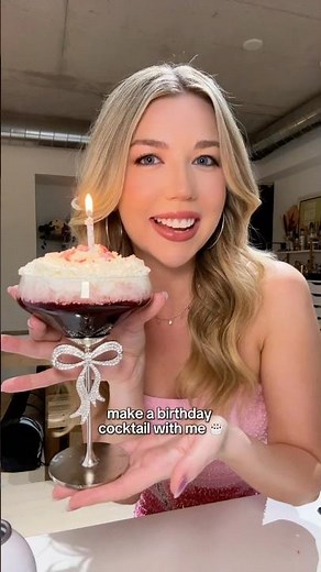 make a birthday cocktail with me🎂