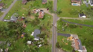 Drone video shows damage where the National Weather Service says a radar confirmed tornado touched down in the Goshen area of Clermont County. Send us your weather videos and photos: https://abc6onyourside.com/chimein | WSYX ABC 6