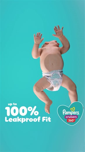 33K views | With Pampers Cruisers 360, babies move, while leaks stay put. | Pampers | Facebook