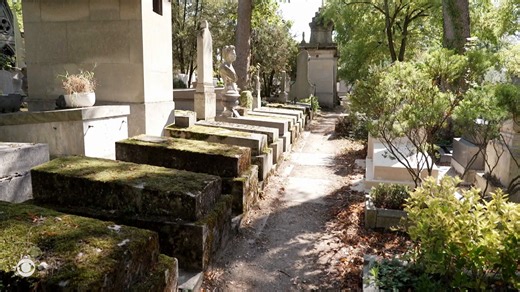 One of Paris’ most iconic sites isn’t for the living. The legendary Père Lachaise cemetery is home to 70,000 graves — and the one most visited is that of Jim Morrison of rock band The Doors. | CBS Evening News
