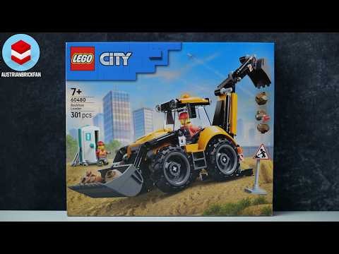 LEGO City 60480 Backhoe Loader - LEGO Speed Build Review