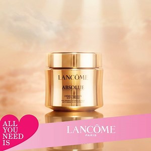 ¡All you need is Lancôme! 💕 La poderosa fórmula de Absolue regenera intensamente la piel. Con esta crema obtendrás una piel más hidratada, firme y redensificada. ¡Pruébala en tu mostrador Lancôme favorito! 🌸 | Lancôme
