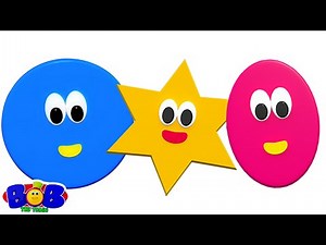 Shapes Song, Learning Video for Kids + More Nursery Rhymes by Bob The Train
