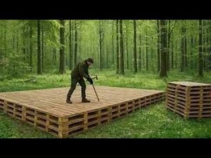 DIY Pallet House | Complete Build from Start to Finish | Lesnoy_Offline