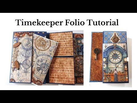 Easy Steampunk Folio/Journal Tutorial - Vectoria Designs Project