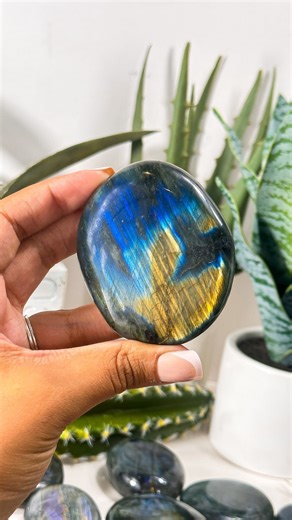 Flashy Rainbow Labradorite Palm Stone - Etsy