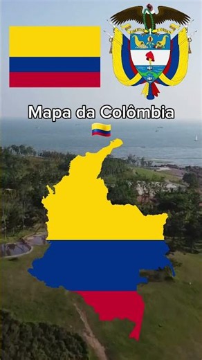 Mapa da Colômbia 🇨🇴 #shorts #mapping #mapa #américas #americadosul #colômbia #colombia
