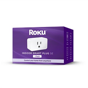 Roku Smart Home Indoor Smart Plug SE with Custom Scheduling, Remote Power, and Voice Control - up to 15 Amps