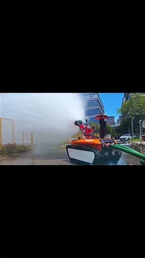Watch This Robot Fight a Massive Tank Fire! (Firefighting UGV Demo)
